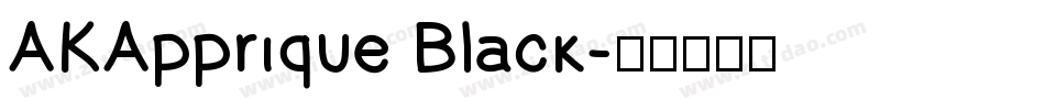 AKApprique Black字体转换